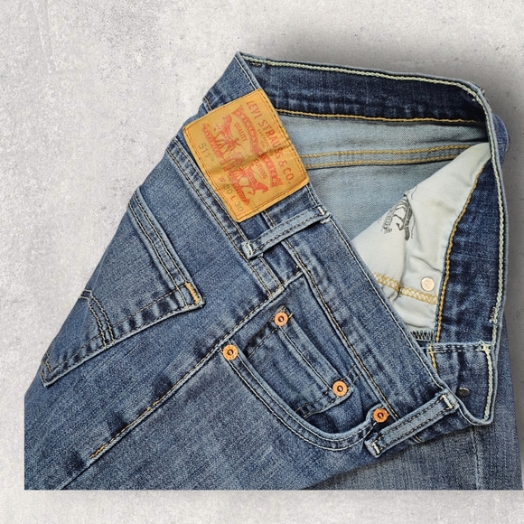 Levi's 511 standard slim fit blue jeans W30 L30 - Picture 2 of 5